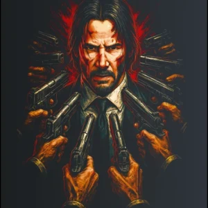John Wick – majica sa štampom