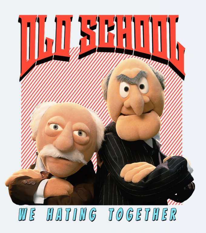 Statler and Waldorf – Old School – majica sa štampom