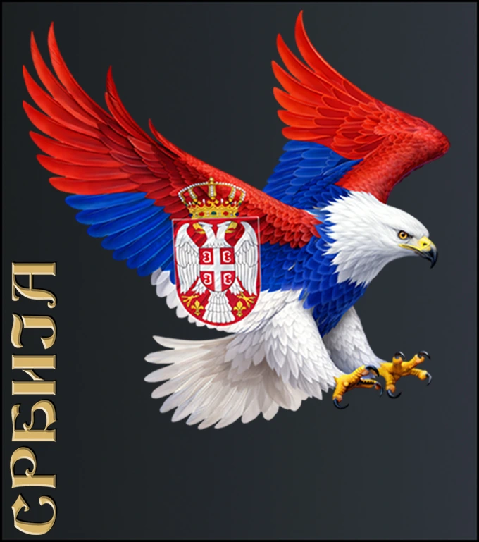 Srbija – Orao – majica sa štampom