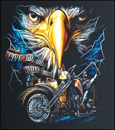 Live To Ride – majica sa štampom