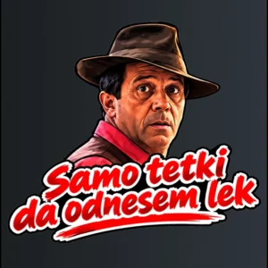 Samo tetki da odnesem lek – majica sa štampom