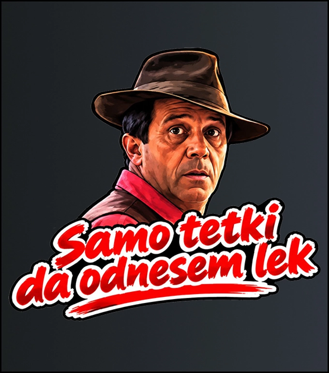 Samo tetki da odnesem lek – majica sa štampom