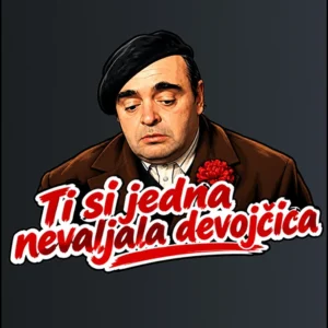 Ti si jedna nevaljala devojčica – majica sa štampom