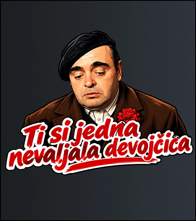 Ti si jedna nevaljala devojčica – majica sa štampom